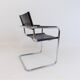 Matteo grassi mg5 set of 2 leather cantilever chairs