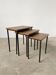 Tables gigogne teck moderniste années 50