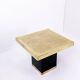 Hollywood Regency Brass Etched Side Table, 1950s