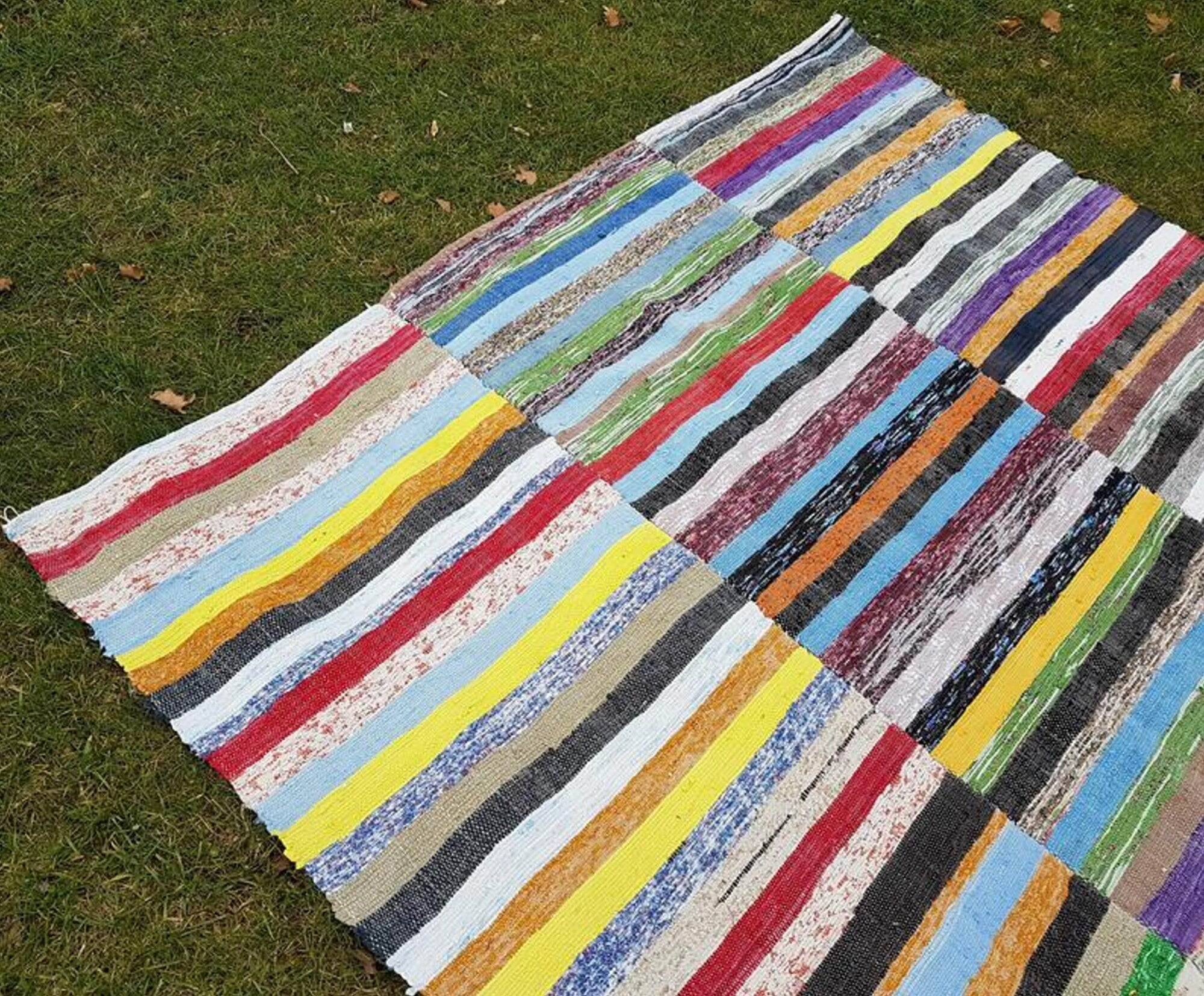 Kilim turc vintage tissé main