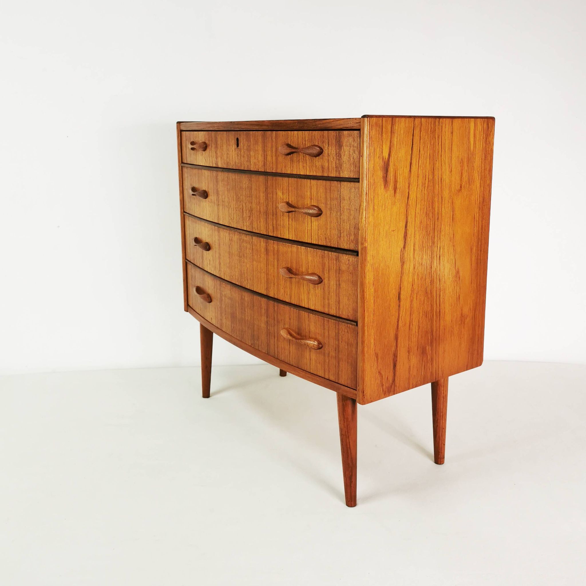 Tekowa komoda Mid century, Sykklven, proj. Brodrene Blindheim, Norway, lata 60.