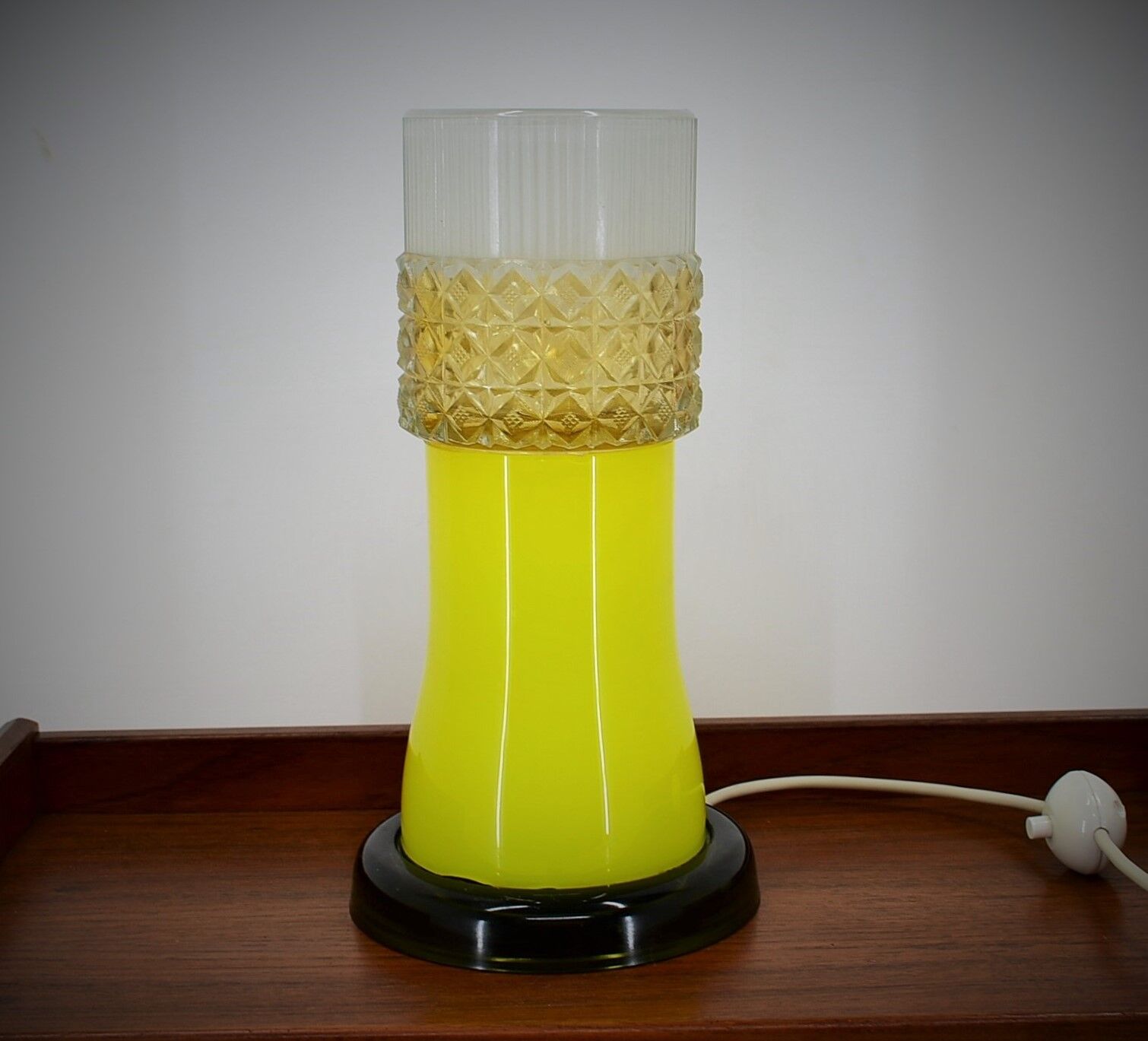 All Glass Table Lamp by Beleuchtungsglass Kombinat Görlitz, 1960s