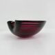 Set of 3 Murano Sommerso pink glass bowls, 1970s