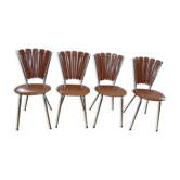 Lot de 4 chaises vintage soudexvinyl 1970
