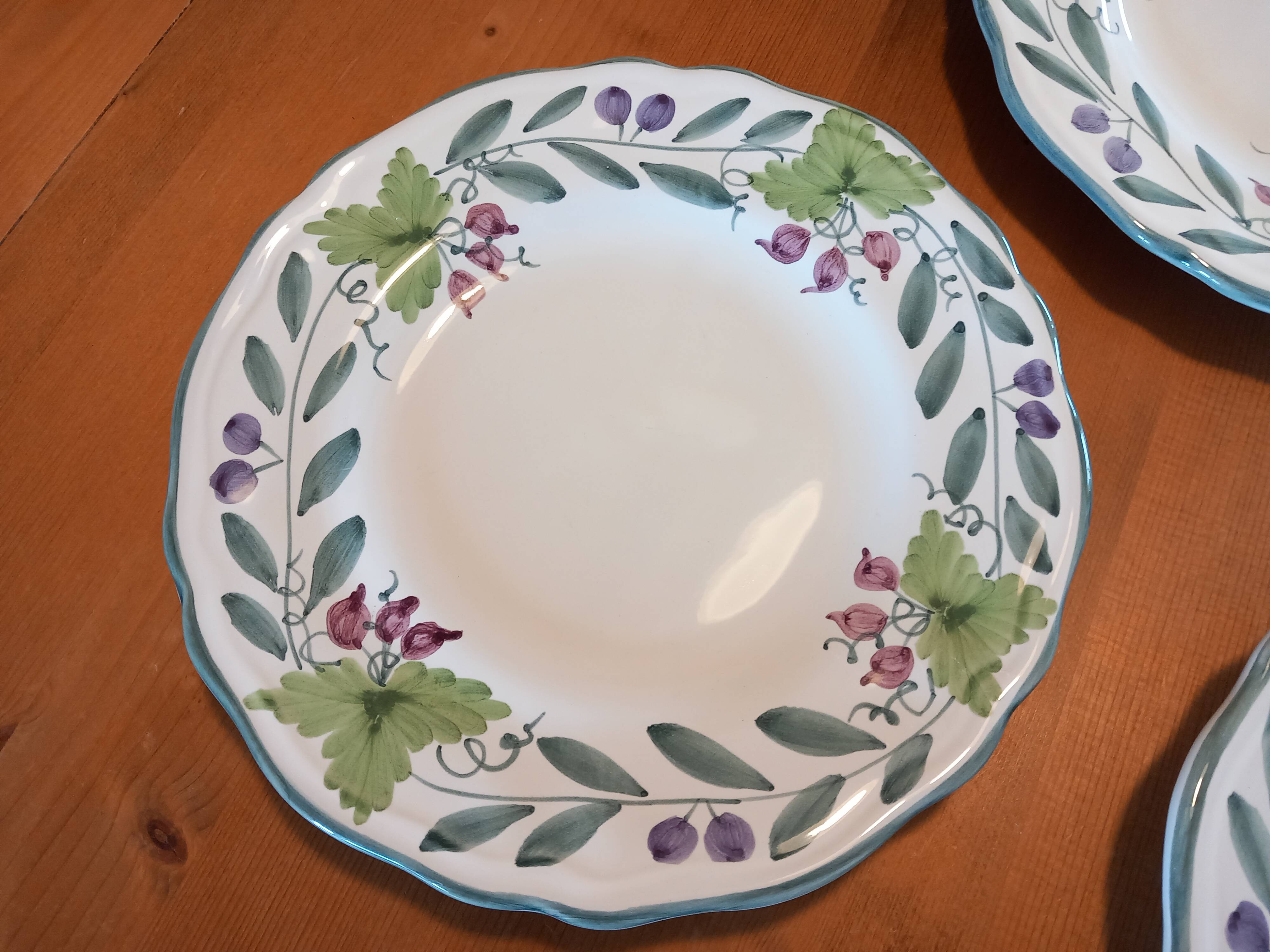 4 salad plates, dessert Fortebraccio Italy