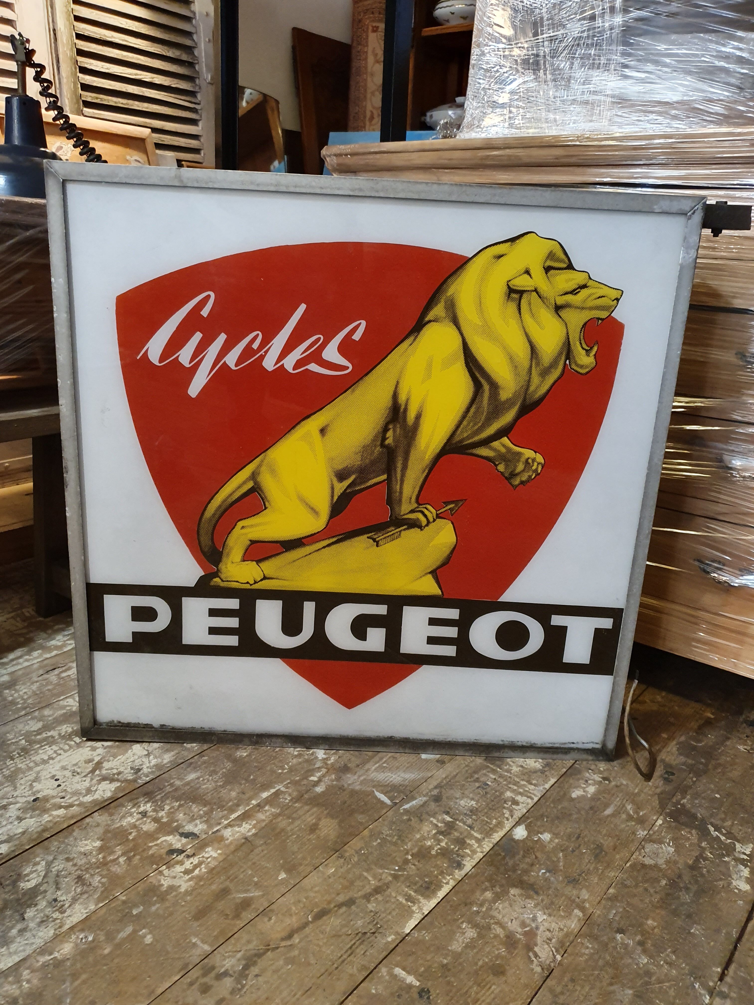 Peugeot light sign