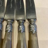 Series of 12 horn-handled knives