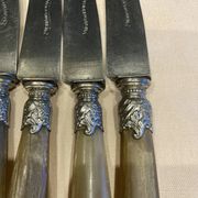 Série de 12 couteaux à manche en corne