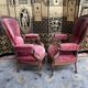 Paire de fauteuils époque Louis Philippe à crémaillère