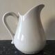 Broc in white fire porcelain with large spout