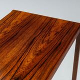 Sled legged pair of rosewood side tables mid-century Denmark 1960