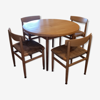 Dining table and chairs by Borge Mogensen edited by Karl Anderson & Söner.