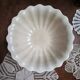 Antique salad bowl by Jules Vieillard & Cie Bordeaux, shell shape – 19th century