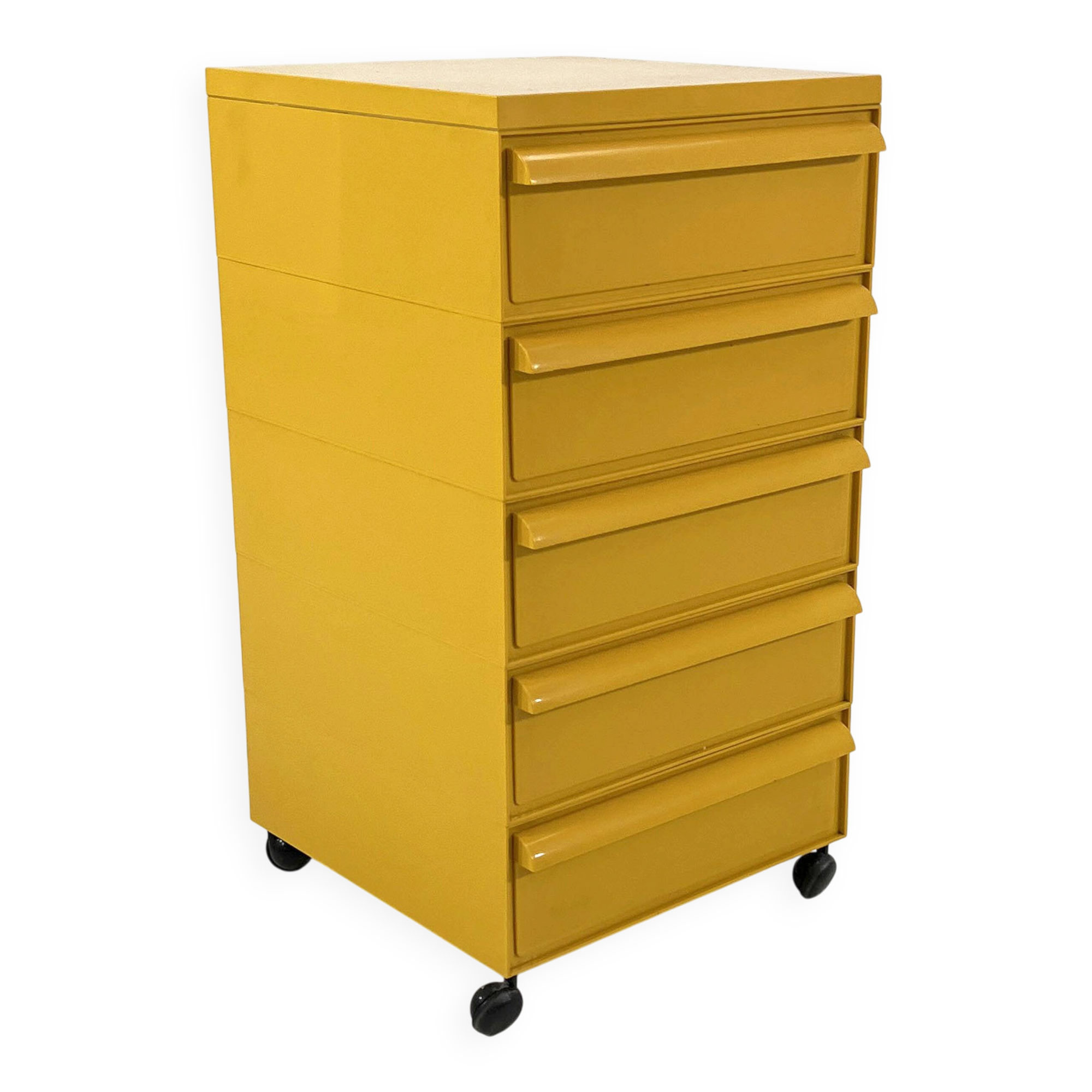 Chest of drawers with 5 drawers model "4601" by Simon Fussell for Kartell, 1970
