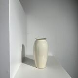 Oblong vase in white ceramic Vintage Habitat