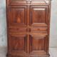 Louis XIV walnut buffet with 4 doors from the 18th century.