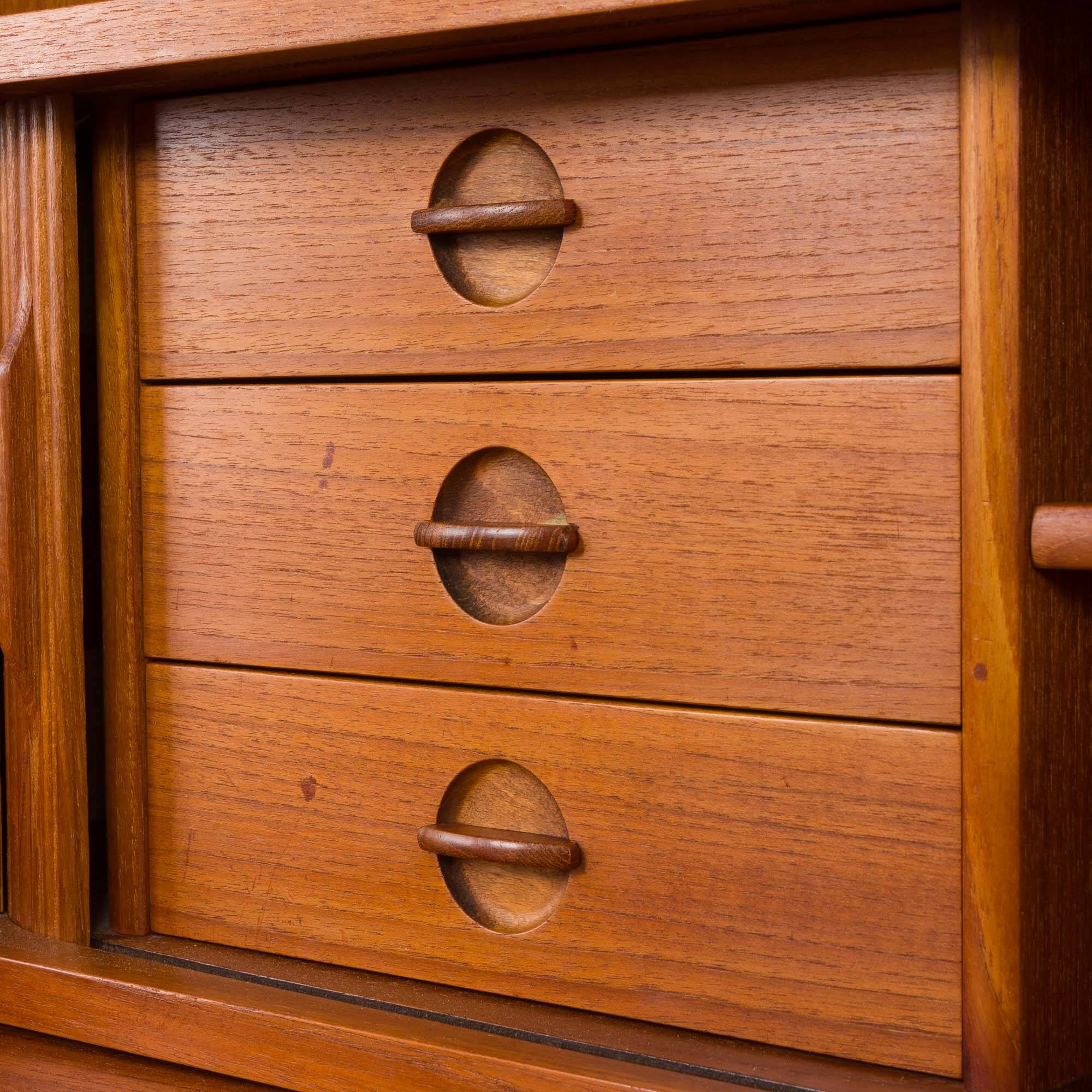 Johannes Sorth Nexo bookcase with secretaire, Denmark 1960s