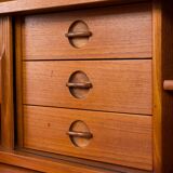 Johannes Sorth Nexo bookcase with secretaire, Denmark 1960s