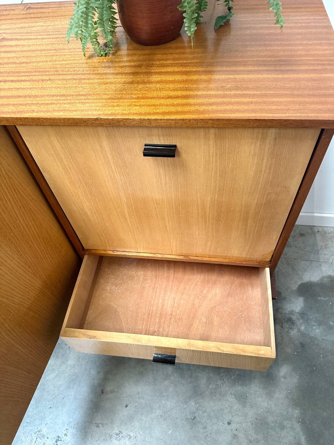 Vintage compass foot sideboard