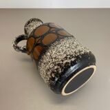 Large Pottery Fat Lava Multi-Color Floor Vase 408-40 Made by Scheurich, 1970s