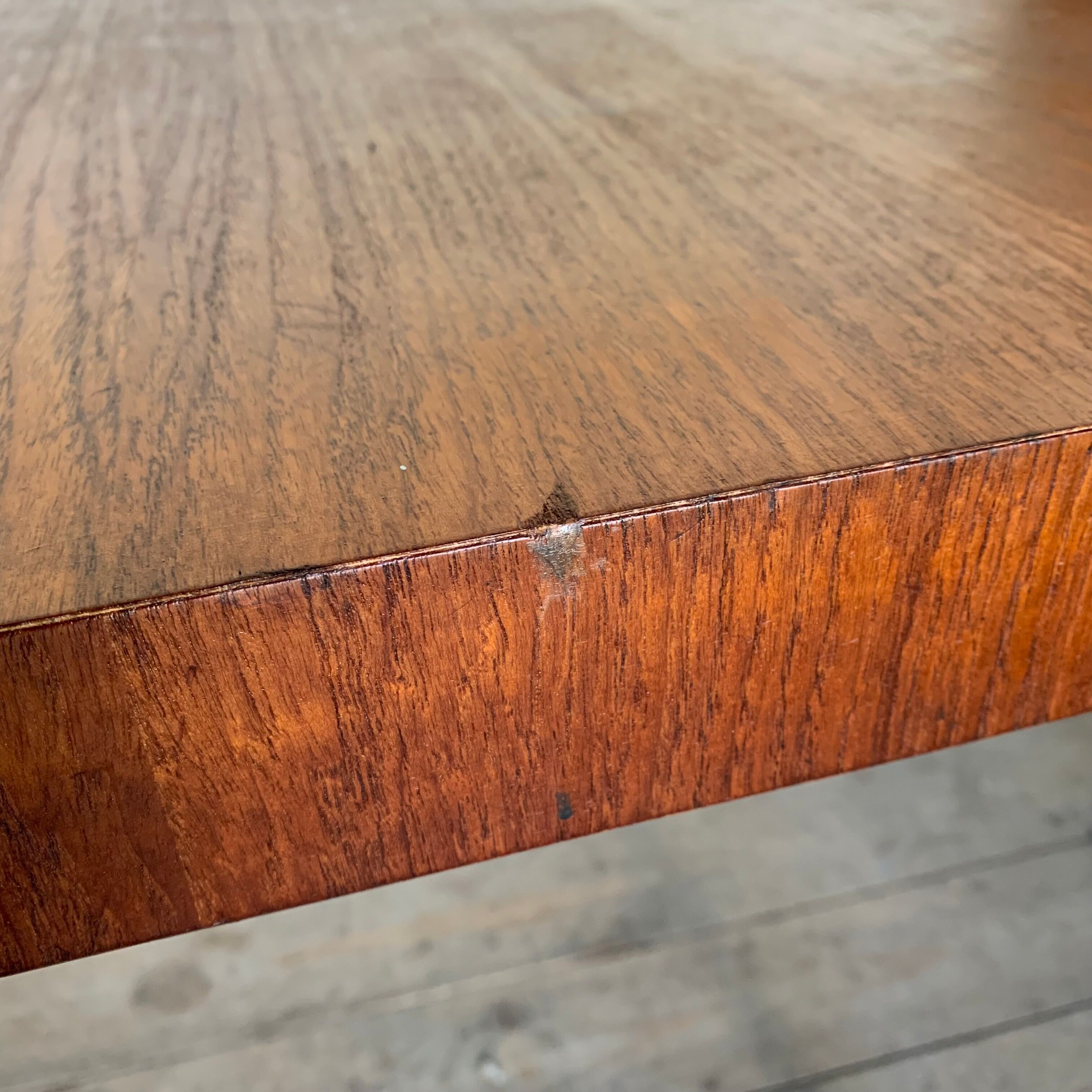 Vintage modernist teak dining table