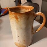Pichet/pot à eau ou à lait, ancien, en grès vernisse