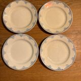 Set of 4 old Gien plates