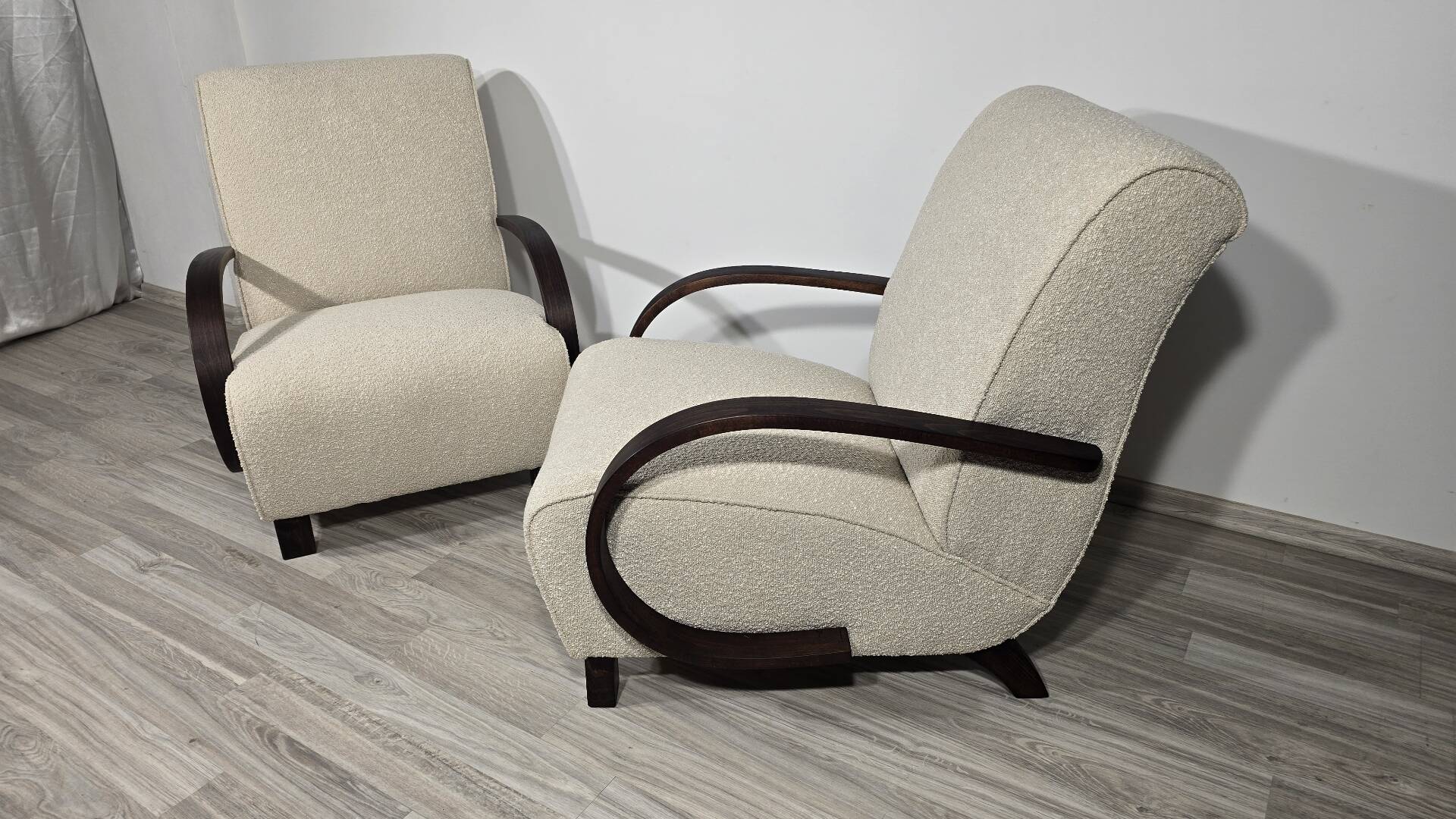 Art Deco Lounge Chairs from Jindřich Halabala, 1950s, Set of 2