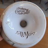 Compote dish/round bowl on foot Sarreguemines Butterfly decoration