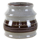 Grey ceramic vase, Danish design, 1960s, made in Denmark