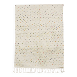 Beni Ouarain Berber Rug • Small colored dot pattern