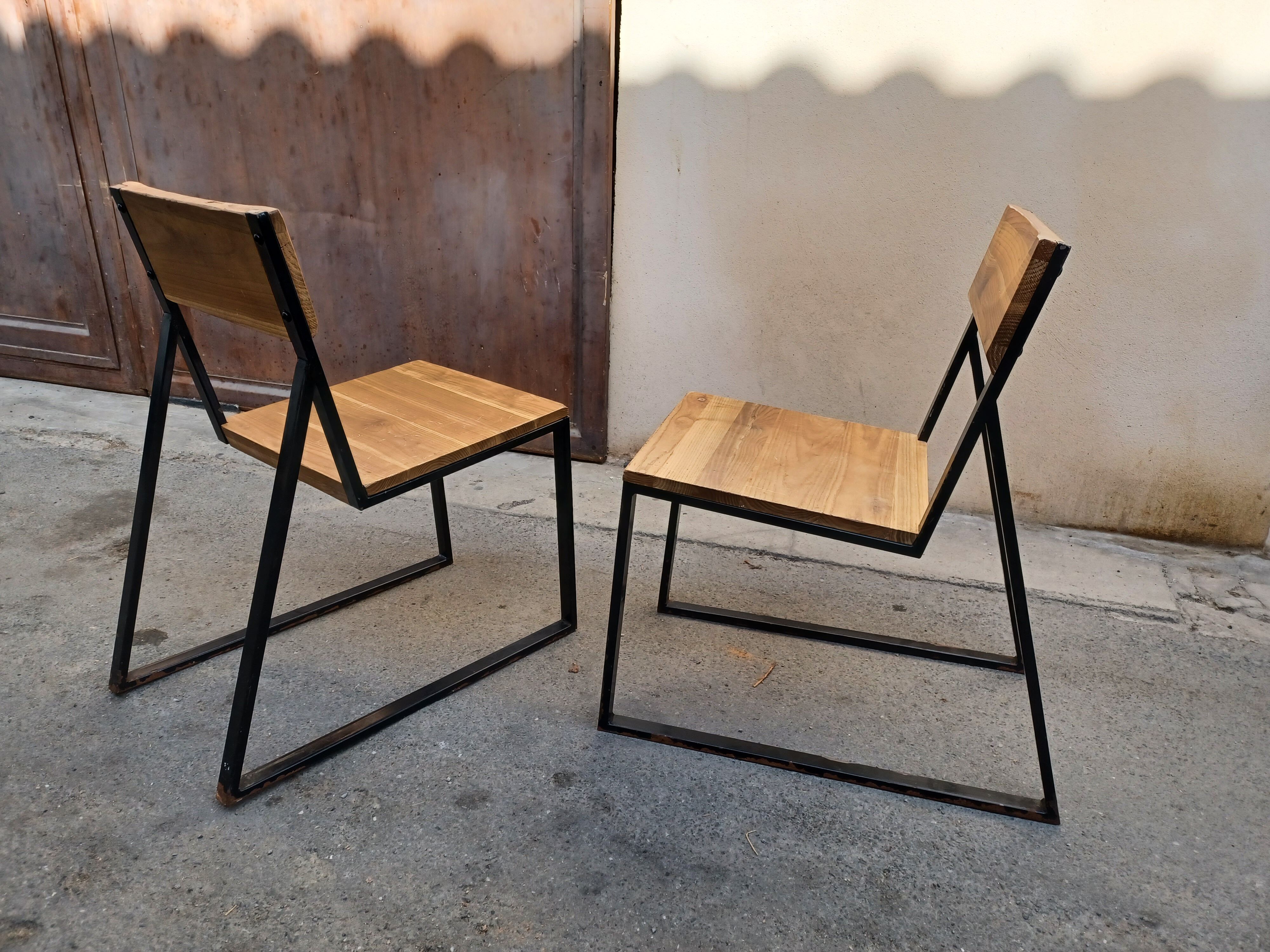 Pair of chairs industrial