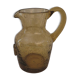 Pichet en verre bullé soufflé