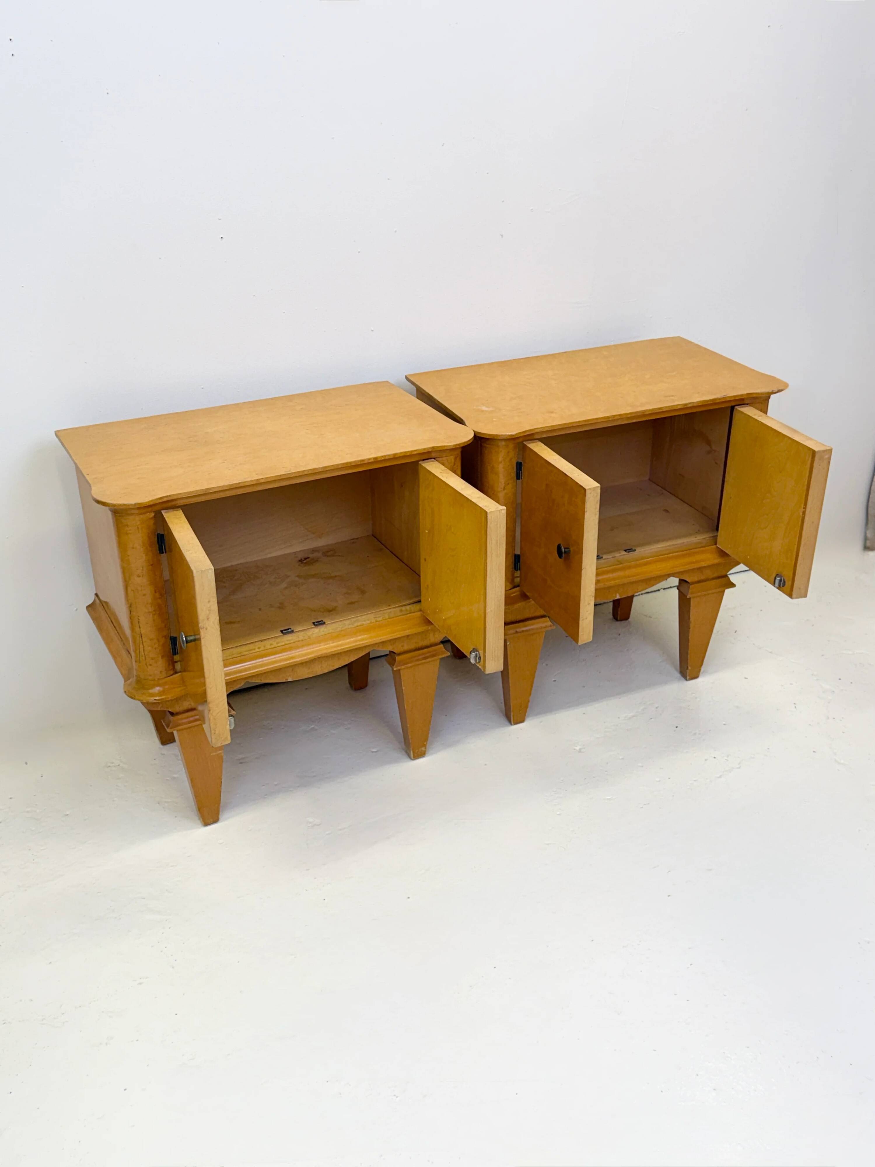 Paire de chevets "Art Déco" France, 1940s
