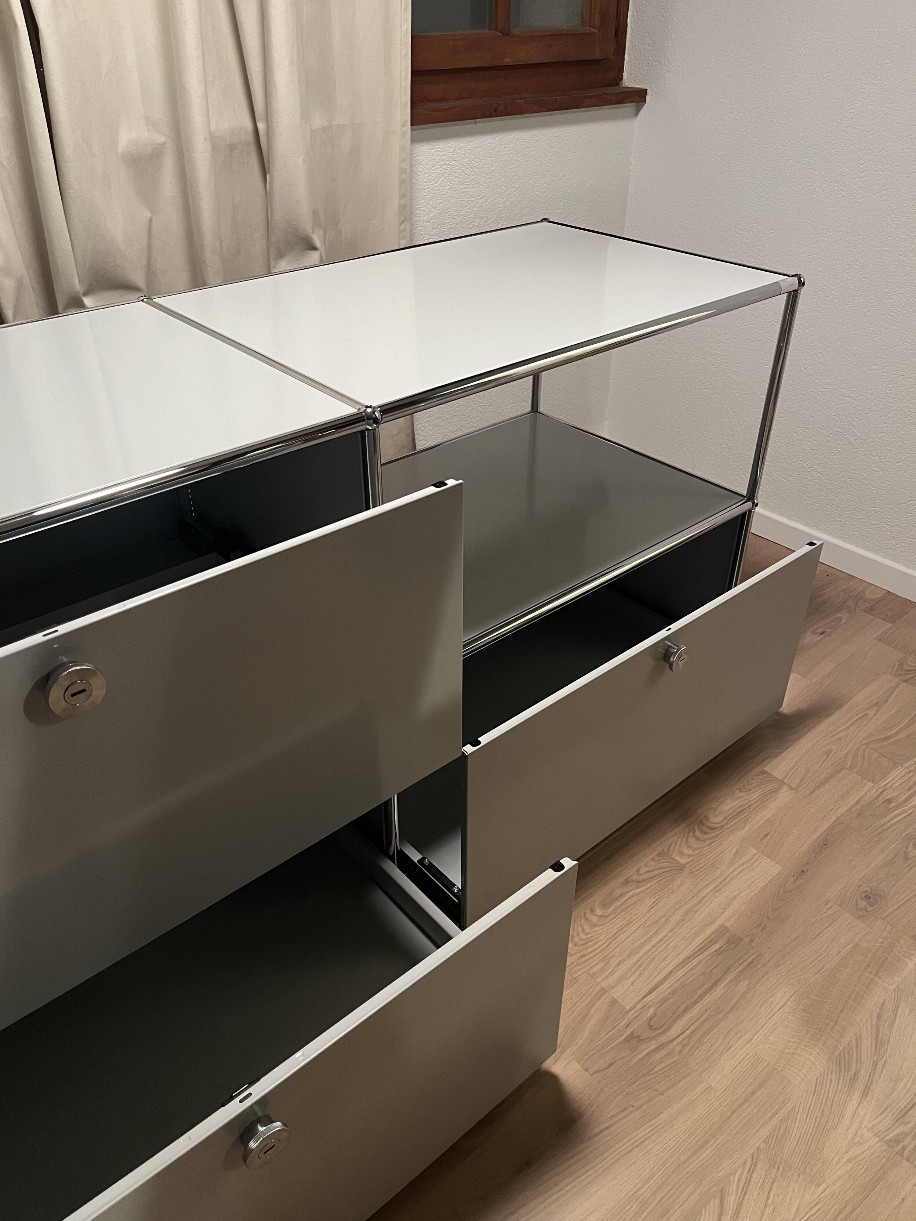 Commode / buffet USM Haller Gris léger USM (dernières générations ...