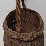 Antique Wicker Basket with Vintage Handle