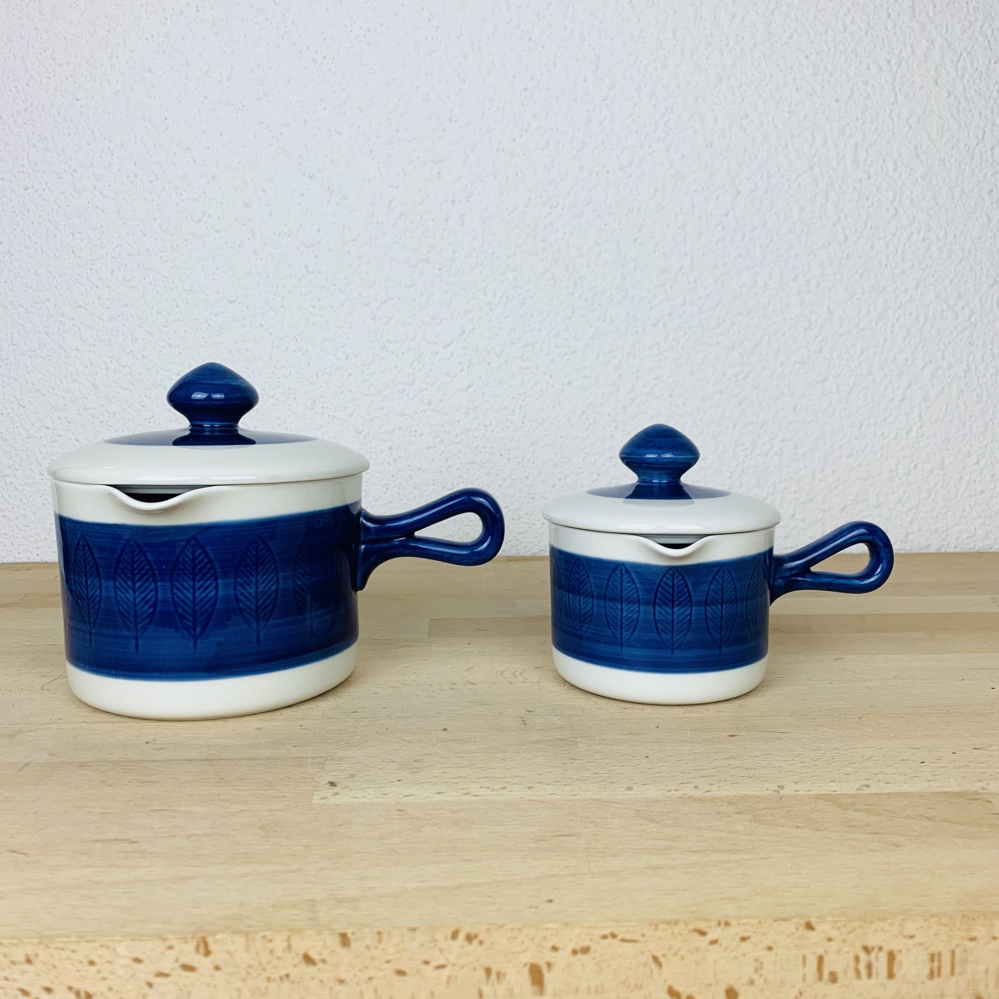 2 saucières céramique Koka par Rörstrand Suède, scandinave
