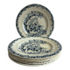 6 assiettes à dessert en terre de fer