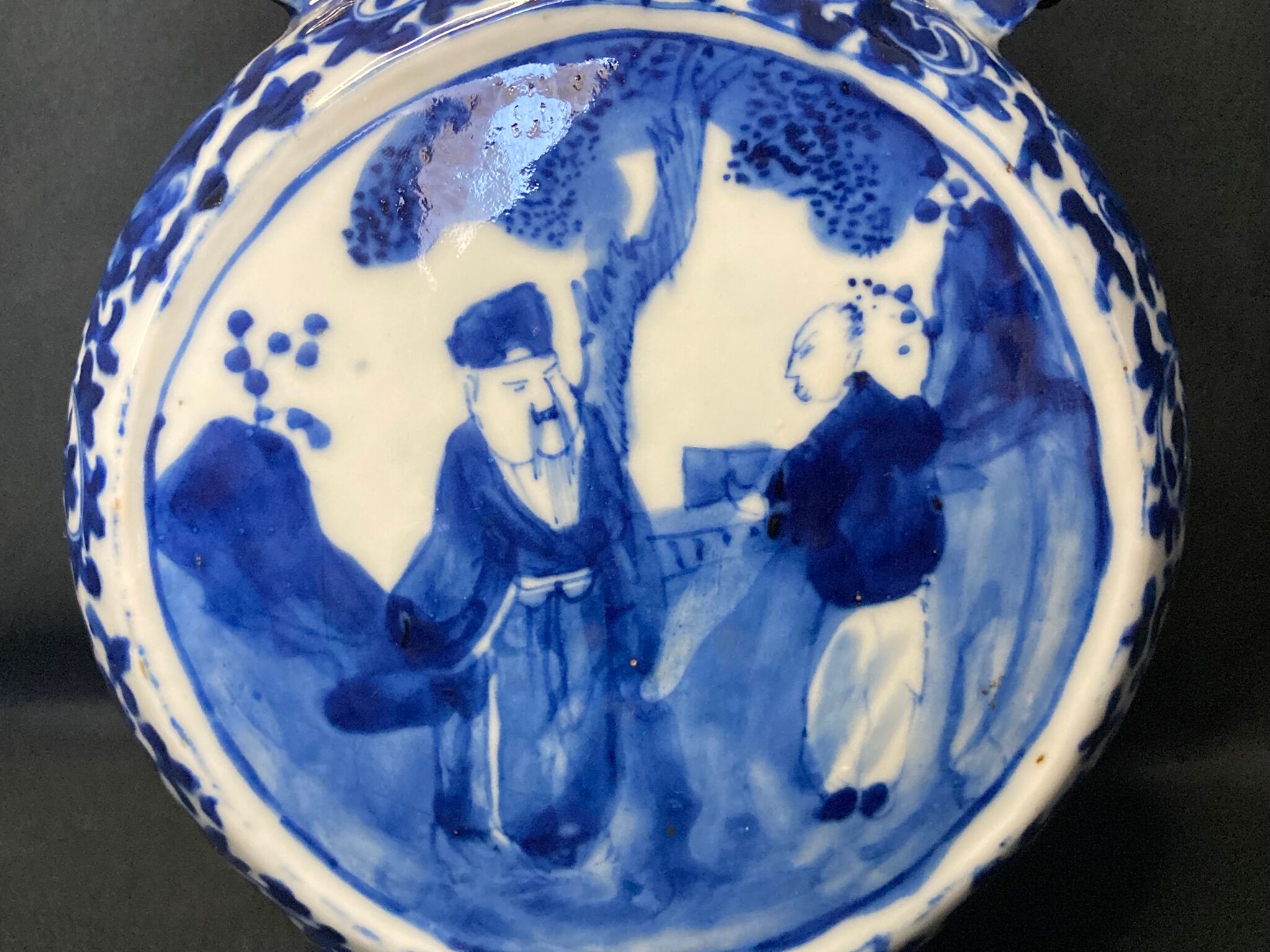 Porcelain gourd vase, signature China, 19th century