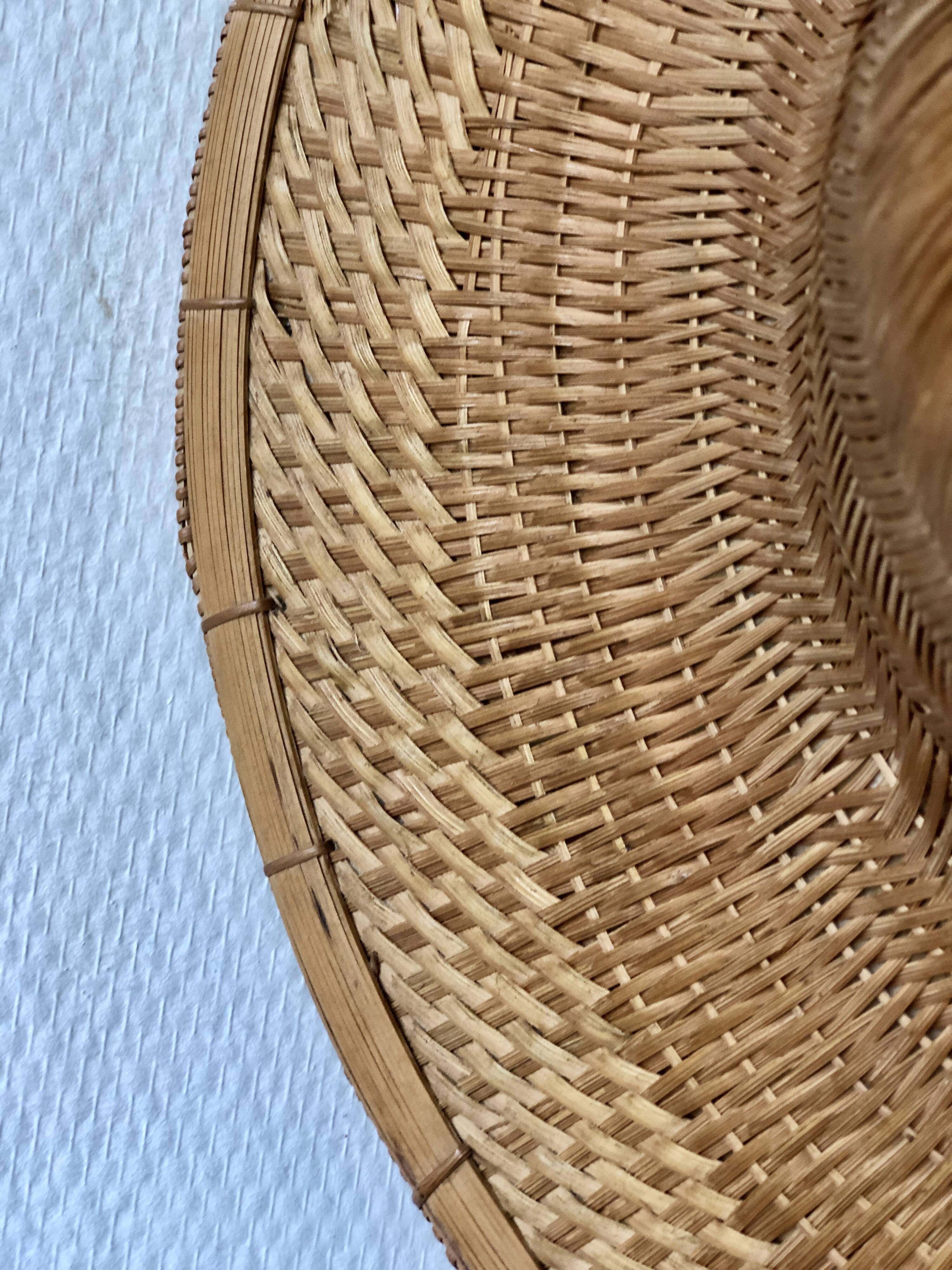 Decorative rattan hat