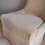 Velvet toad armchair