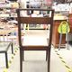 6 Art Nouveau chairs with brass marquetry