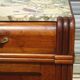 Art Deco sideboard in walnut with a marble top