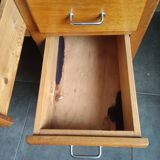 Wooden children's desk around the 60s-70s