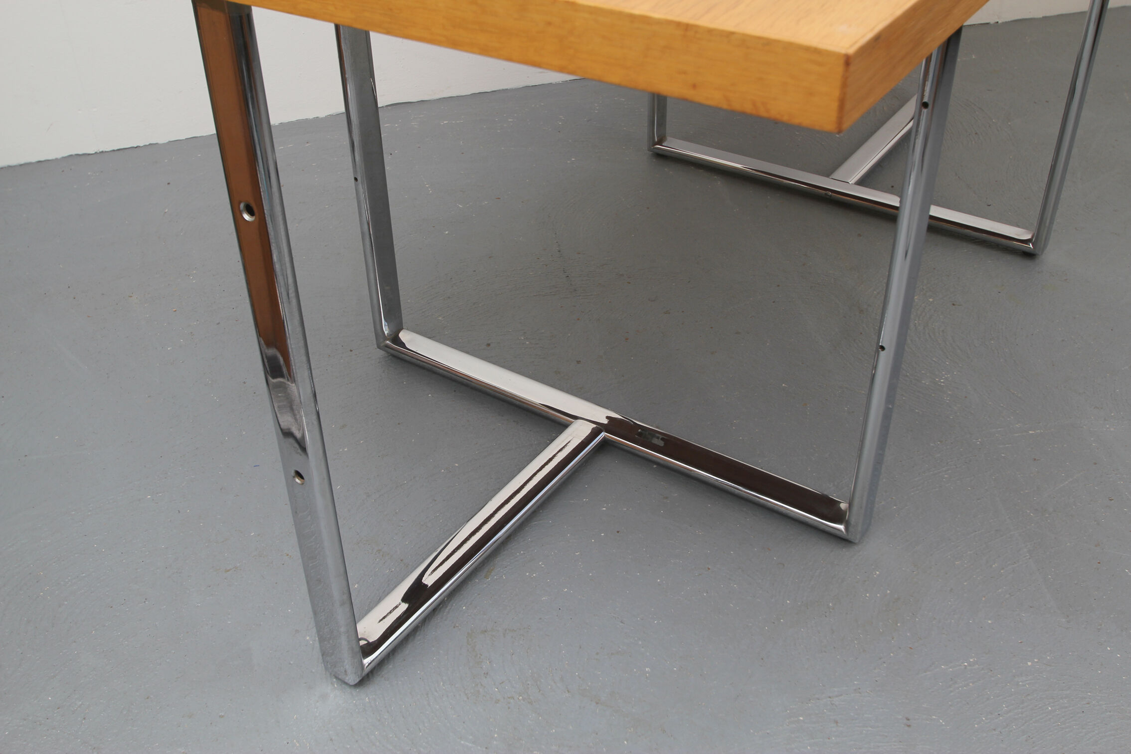 Desk office in light oak - 1970s