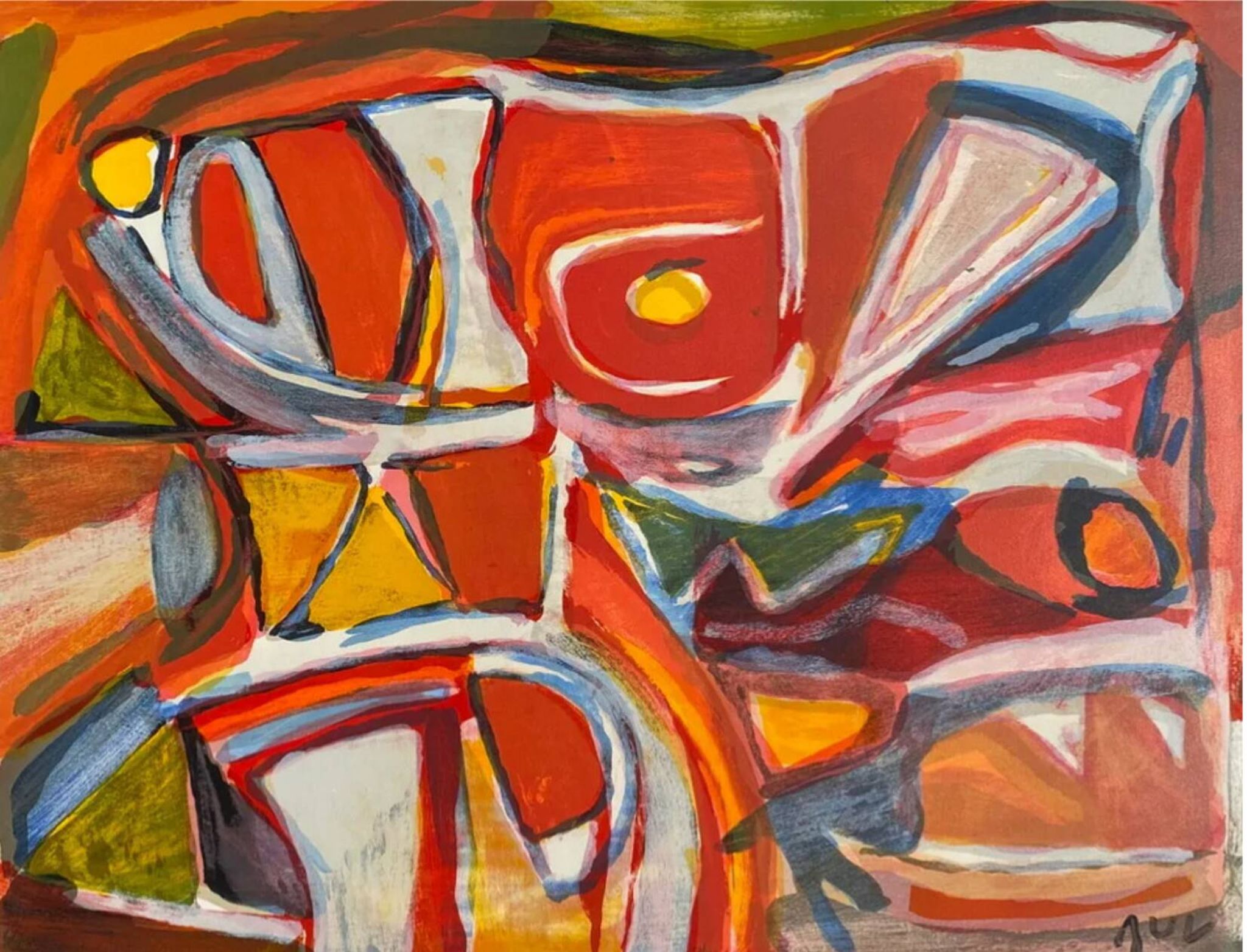 Bram van Velde MP 389 - Catching Fire, 1981