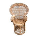Fauteuil Emmanuelle en rotin 1970
