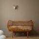 Vintage rattan crib