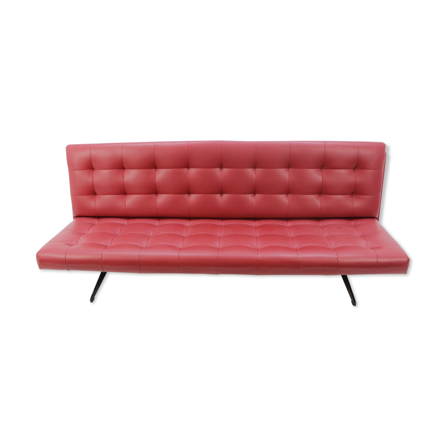 Couch folding red vintage 1970 s
