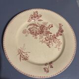 Vintage Digoin Sarreguemines dinner plate